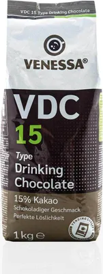 Produktbild von Venessa Drinking Chocolate VDC 15 Kakao - 1kg Trinkschokolade 15% Kakaoanteil