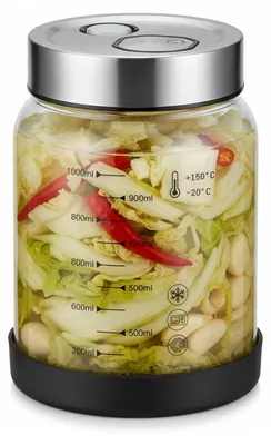 Image de Bocaux de fermentation avec couvercle, pour légumes et fruits