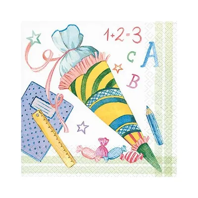 Produktbild von 20 Servietten School Start - Einschulung 33x33cm