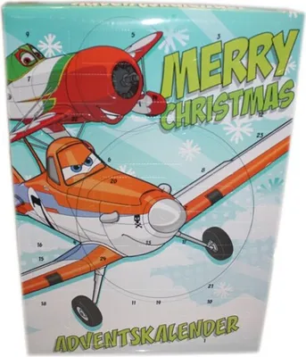 Produktbild von Disney PLOR8020 Planes Adventskalender mit 24 Schrein Merry Christmas Weihnachten
