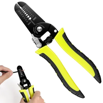 Immagine prodotto di Spelacavi per cavi da 10 a 22 AWG, utensile manuale multifunzione con design ergonomico