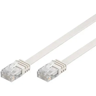 Obrázek produktu pro Síťový kabel UTP Cat6 patch kabel 10m, bílý, plochý