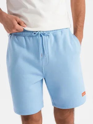 Obrázok produktu pre Ombre Clothing Pánske teplákové šortky Melqartpilles modrá XL/XXL