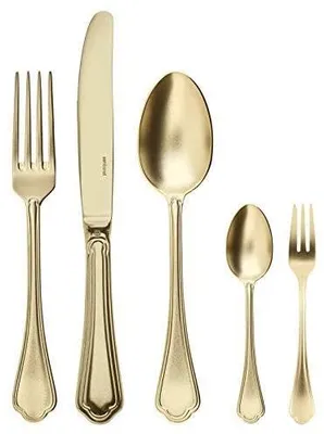 Produktbild von Sambonet Filet Toiras Diamond Edelst./PVD Weißgold Besteck 30tlg.Vh. S0187-S00597-S1896 52956PN1
