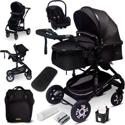 Immagine prodotto di GaGaDumi Florida passeggino 3 in 1 completo con seggiolino auto - Passeggino - Passeggino combinato 3 in 1 completo di pneumatici in gomma - Borsa fasciatoio