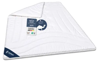 Produktbild von Kamelhaardecke 135x200 cm, warme Winterdecke, Bettdecke 100% Kamelflaumhaar, CASIMUM