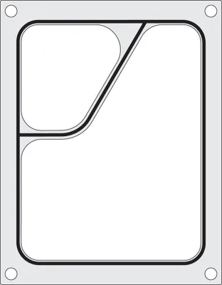 Produktbild von HENDI Matrize für Versiegelungsmaschine, ein zweiteiliger Colt-Behälter (227x178 mm)