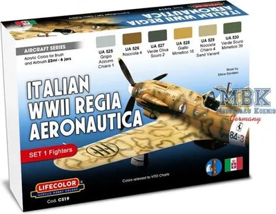 Immagine prodotto di LIFECOLOR LC-CS19 Regia Aeronautica WWII color set