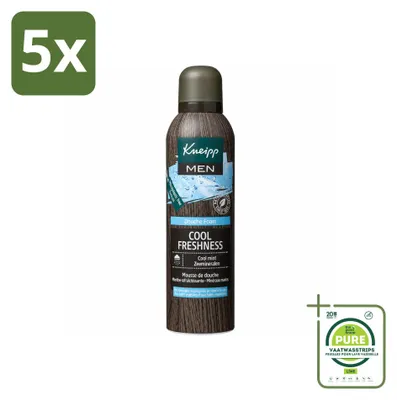 Obrázek produktu pro 5 kusů sprchového gelu Kneipp Men Cool Freshness, objem 200 ml, balení