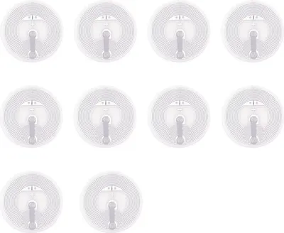 Produktbild von BerryBase RFID / NFC Tags, Ntag215, 25mm, selbstklebend, weiß, 10 Stück