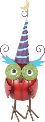 Produktbild von Something Different - Eule und Hexenhut Ornament, Metall SD10402 (Einheitsgröße) (Rot)
