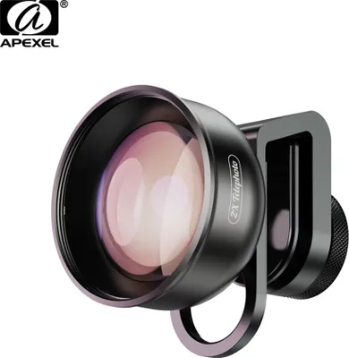Produktbild von APEXEL APL-HD5T Telefon-Teleobjektiv mit 2fachem Zoom fuer Smartphones mit zwei Objektiven / Einzelobjektiven fuer ios X / Xs / 8P  Galaxy Huawei Xiaomi-Handys