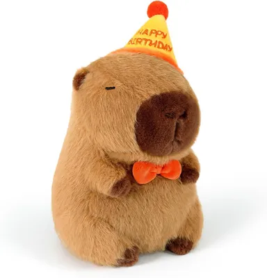 Immagine prodotto di Cuscino in peluche a forma di capibara, 25 cm, peluche per bambini