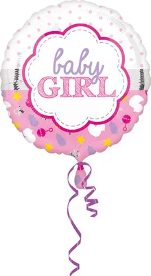 Produktbild von amscan BABY GIRL MUSCHEL RU FOLIENBALLON FOLIENBALLON