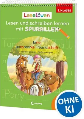 Produktbild von Leselöwen - Lesen und schreiben lernen mit Spurrillen - Eine ponystarke Freundschaft