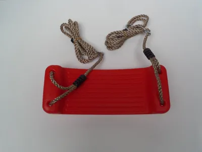 Produktbild von Schaukelsitz aus Kunststoff 430x165x85 mm PP-Seil rot - Hermic