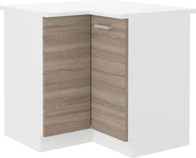 Produktbild von Küchen Eckunterschrank 89x89 cm für das Modell „Dave 240 Eiche Sonoma Trüffel“