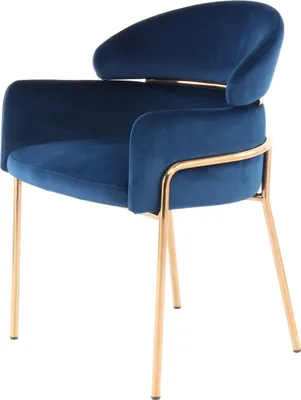 Produktbild von Stuhl Corey 100 Blau / Roségold