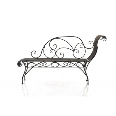 Produktbild von CLP Gartenbank aus Eisen Karma romantische Recamiere im Jugendstil bis 160 kg bronze