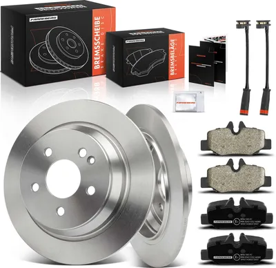 Produktbild von Frankberg 2x Bremsscheiben 4x Bremsbeläge Hinterachse für Mercedes-Benz Viano W639 Vito Vito/Mixto