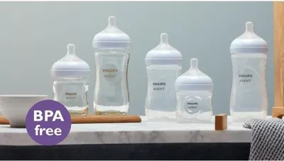 Image de Kit Nouveau-Né Philips AVENT Natural 3.0, 2 Biberons 125ml, 2 Biberons 260ml, Sucette Ultra Douce 0-6M, Goupillon