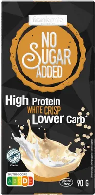 Produktbild von Frankonia No Sugar Added High Protein White-Crisp Schokolade (90 g)