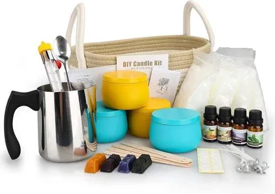 Image de Kit de fabrication de bougies, bougies parfumées faites maison, coffret cadeau