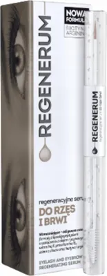 A product shot of an eyelash and eyebrow regenerating serum.