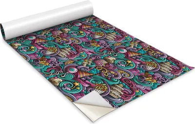 Produktbild von Selbstklebende Möbelfolie - Dekorationsfolie - Tischmöbel - Zuschneidbar - Abstrakte Geburtstagsaccessoires - 100 x 50 cm