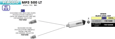 Obrázok produktu pre Medziprodukt ARROW pre Piaggio MP3 500LT 2017- , s katalyzátorom