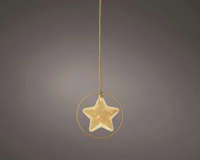 Produktbild von Lumineo Micro LED Stern amber 26 cm