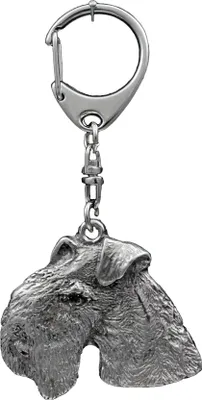 Zdjęcie produktu dla Lakeland Terrier - posrebrzany brelok do kluczy z psem, ozdoba torebki, zawieszka do plecaka marki Art-Dog
