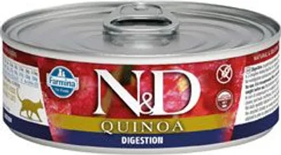 Productafbeelding van N&D KAT QUINOA Volwassen katten, voor een goede spijsvertering, met lam en venkel, 80g