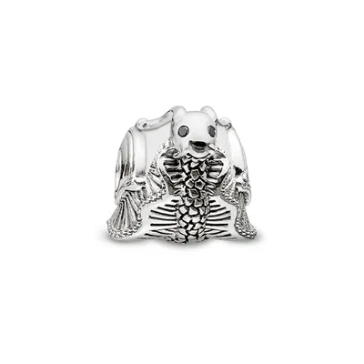 Produktbild von Thomas Sabo K0192-879-14 Karma Bead Schnecke Jade Weiss Sterling-Silber