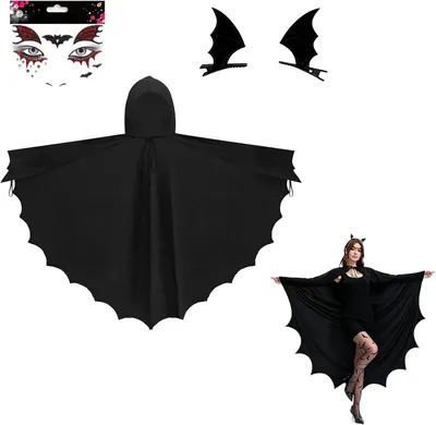 Imagen del producto de Disfraz de murciélago , talla única, para Halloween