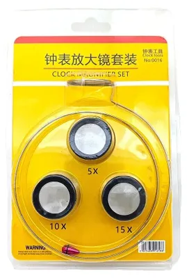 Produktbild von Vergrößerungsglas, 5x, 10x & 15x Vergrößerung, Leichtes Design, 1BOX
