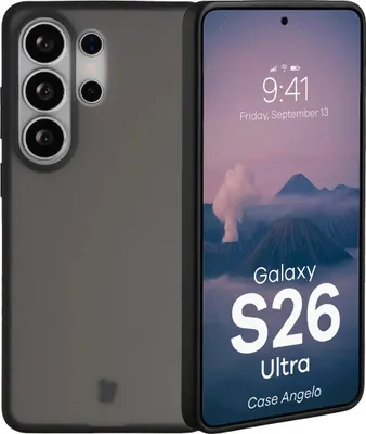 Produktbild von Handyhülle für Galaxy S26 Ultra, Bizon Case Angelo, Getönte mit schwarzem Rahmen