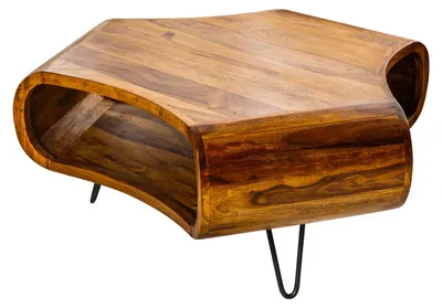 Productafbeelding van Salontafel 90 cm, houten design, moderne woonkamer. NU KOOPEN