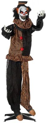 Produktbild von Outsunny 1,7m Halloween Dekoration Horror-Clown Spezialeffekten Soundfunktion