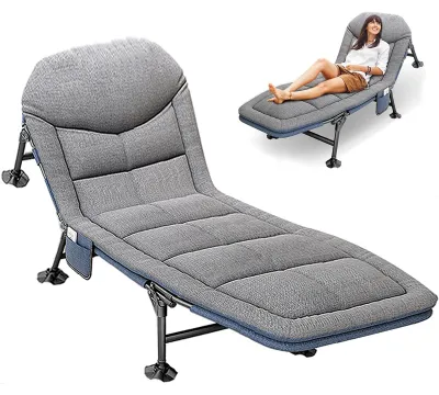 Produktbild von Faltbares Liegebett - Tragbares Campingbett 210 x 68 cm - Stabilität bis 160 kg