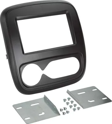 Image de Façade d'autoradio 2-DIN compatible avec Fiat/Nissan/Opel/Renault avec climatronics
