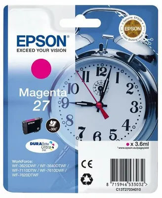 Produktbild von Epson DURABrite Ultra Ink 27 Tintenpatrone magenta     T 2703