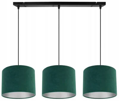Obrázek produktu pro Závěsná lampa, stropní lustr, chrom, sametový stínidlo