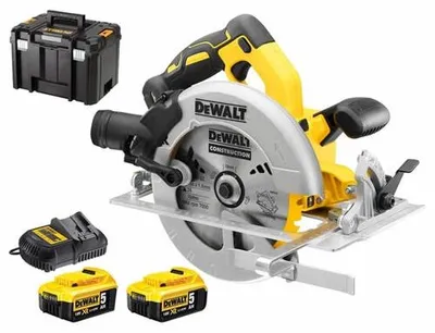 Produktbild von DeWalt DCS570P2-QW Akku-Kreissäge 184mm 2x5Ah 18V Li-Ion + Sägeblatt + im Koffer