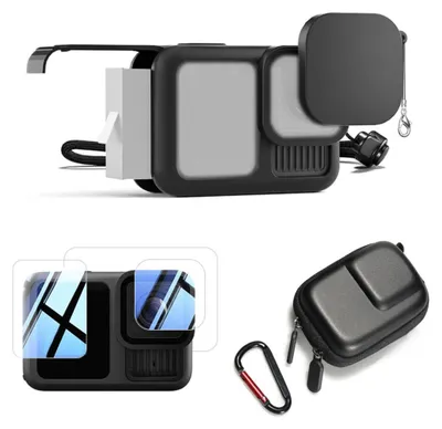 Obrázek produktu pro Sada příslušenství k přenosné kameře GoPro HERO13 Black s pouzdrem, ochranným sklem, krytkou objektivu a taškou