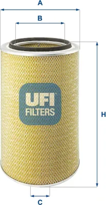Obrázek produktu pro UFI 27.007.00 – Vzduchový filtr pro MAN F 90