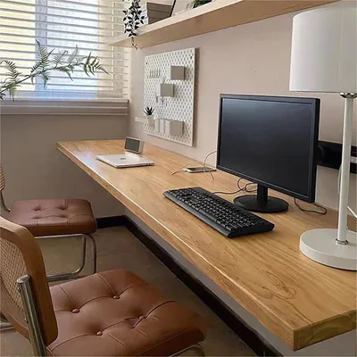 Imagen del producto de Mesa plegable de madera maciza, para fijar a la pared