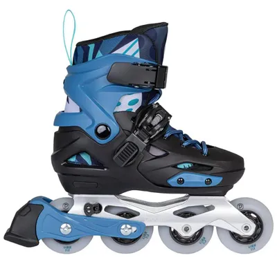 Image de POWERSLIDE Playlife, patins à glace pour enfants, modèle Flash, couleur bleu, réglables, taille : 26–29