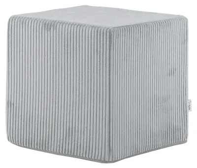 Obrázek produktu pro Ecopuf, Sedací Taburet, Taburet Z Manšestru, Čtvercový Taburet, 40x40cm