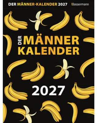 Produktbild von Bassermann Herren-Abreißkalender 2027 mit Monatskalendarium auf jedem Blatt